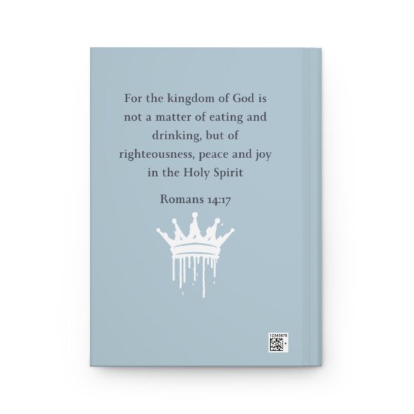 Kingdom Culture Hardcover Journal – Romans 14:17 (Light/Dark Blue) - Image 3