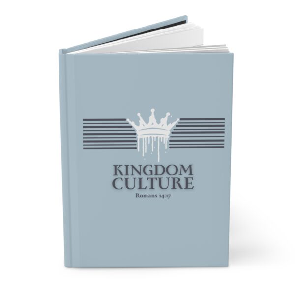 Kingdom Culture Hardcover Journal – Romans 14:17 (Light/Dark Blue) - Image 4