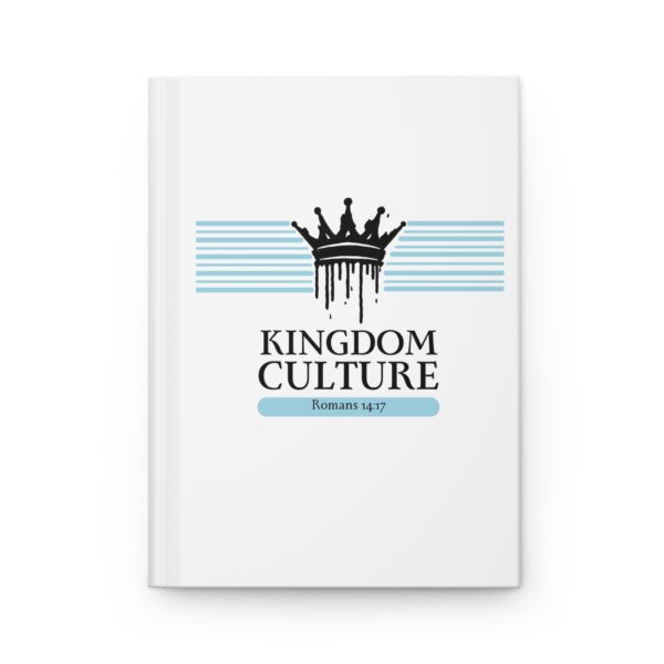 Kingdom Culture Hardcover Journal – Romans 14:17 (White and Blue) - Image 2