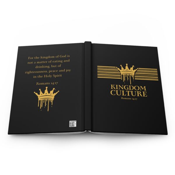 Kingdom Culture Hardcover Journal – Romans 14:17 (Black and Gold) - Image 5