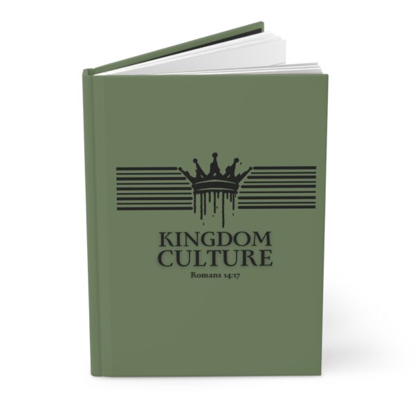 Kingdom Culture Hardcover Journal – Romans 14:17 (Green and Black)