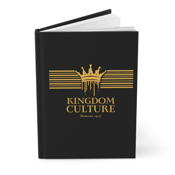 Kingdom Culture Hardcover Journal – Romans 14:17 (Black and Gold) - Image 3