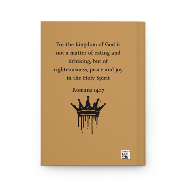 Kingdom Culture Hardcover Journal – Romans 14:17 (Mustard Yellow) - Image 3