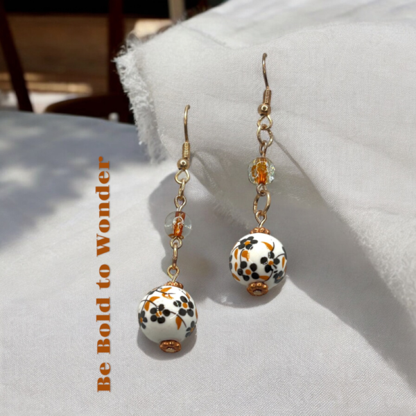 Orange Blossom Drop Earrings